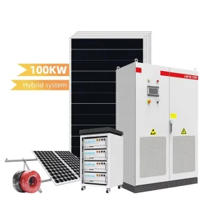60kw 80kw Solar Panel Kit Hybrid Inverter 100kw Solar System in Europe