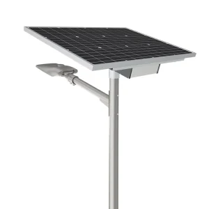 6500K Solar LED Street Light with Lithium Battery, Dusk-to-Dawn