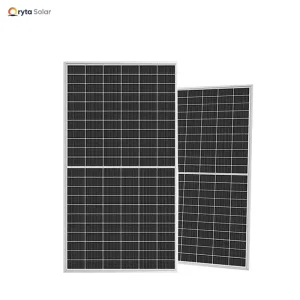 650W N型双面双玻半电池太阳能电池板，单晶硅，适用于工业分布式屋顶