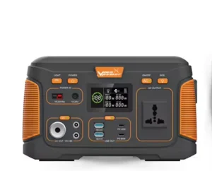650W Portable Power Station Solar Generator with Battery Backup & PD 100W USB C for Camping RV Home Backup Vmaxpower