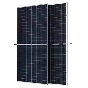 650W单晶太阳能电池板家用晶体功率与PERC和半电池技术光伏电池板