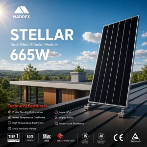 665W Monocrystalline Solar Panels 23.8% Efficiency 210mm Cell Cladding Panels for Interior Exterior Walls Aluminum Garden
