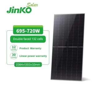 695W 700W 720W Solar Panels Bifacial High efficiency Solar Panel N type TOPCon Mono crystalline PV Panels