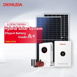6KW 10000 Watt Solar Panel Hybrid Power Inverter Batteries 10kva All in One Hybrid Solar Systems Complete Kit for Whole House