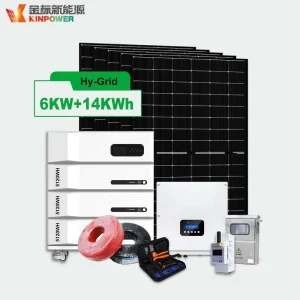 6KW Hybrid Solar System 16KWh Battery on Grid Off Grid Complete Home Solar Power Energy Storage Kit