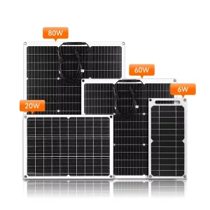 6W 10W 20W 80W 100W 120W 200W 300W Light Weight Flexible Solar Panel for Solar System
