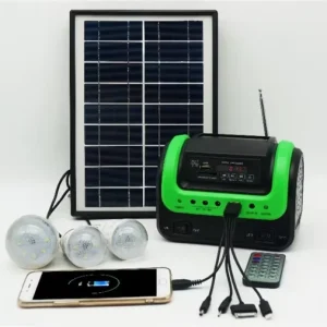 6W Home Solar Lighting System with MP3 & Radio for Indoor & Garden Use