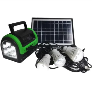 6W Solar Light System With MP3 & Radio Function for Home and Outside Camping