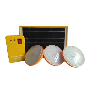 6W Solar Panel 3.7V 4Ah SMF Lead Acid Battery DC LED Lamps Outdoor Mini Solar System Kit