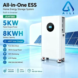 6kw 16kwh LiFePO4 Solar Storage System Grid Hybrid Inverter MPPT Pure Sine Wave WiFi Monitor Backup IP66