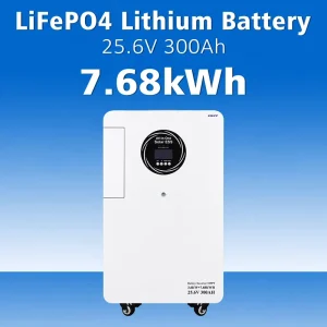 7.68kWh All in One Home Energy Storage System LiFePO4 Solar Battery ESS with Smart LCD Monitoring