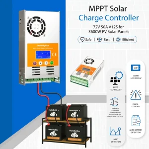 72V 50A MPPT Solar Charge Controller for LiFePO4 Battery