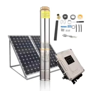 750W 1HP 95M Head Solar Powered Stainless Steel Submersible Water Pump for Deep Well Irrigation With CE Certificate