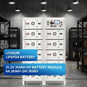 768V 241kWh High Voltage Lithium Battery Energy Storage System with 314Ah Prismatic Cells