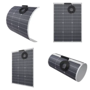 80 Watt 20 Volt One Side Output Dual core Cable Customizable Flexible Solar Panels For RVs Boats