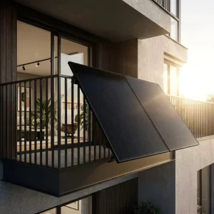 800W All-Black Balcony Solar Panel Kit Plug & Play with Inverter High Efficiency Dustproof EU Stock Warehouse Fast Delivery