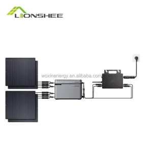 800W Micro Inverter System 1kwh Capacity Solar Energy Storage On Grid Balcony Solar System Complete Set