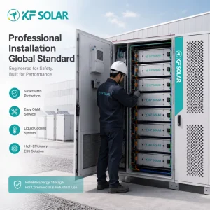 80KWH LiFePO4 BESS Cabinet High Efficiency Energy Storage System Air Cooling Design As Emergency Backup