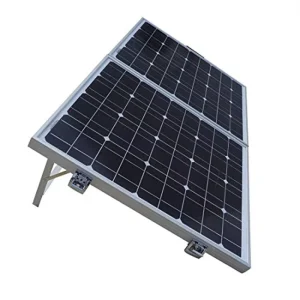 80W Monocrystalline PERC Mini Folding Solar Panel Kit with IP67 Junction Box and Support Brackets for Outdoor Use