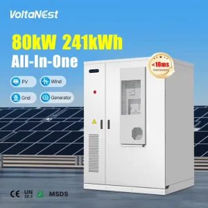 80kW 241KWH 200KWH 225KWH Hybrid Grid LFP All in One C&I Energy Storage Cabinet OEM Manufacturer