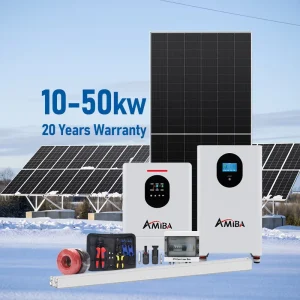 农场灌溵太阳能发电系统 8KW 10KW 20KW 全套太阳能电池板 锂电池逆变器 农用水泵
