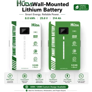 8KWH 25.6V 314Ah Lithium Battery for Hybrid Grid Home Solar High Safety Lithium Battery Cell Energy Storage System