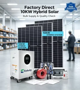 混合太阳能储能系统光伏全套套件 8Kw 10Kw 12Kw 20Kw 离网磷酸铁锂电池光伏太阳能发电系统