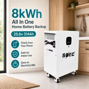 8kWh All in One Off Grid Solar Kit LiFePO4 Battery 4.5kW Inverter 5000W MPPT Efficiency Integrated Workshop