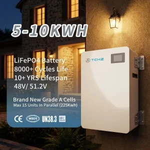 90%DOD 10kWh 48V 51.2V 200Ah LiFePO4 Split Stackable Lithium Battery Smart BMS Home Solar Storage CAN 8000+ 10 Years Warranty