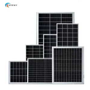 单晶半电池全黑太阳能电池板 9V 24V 20W 200W 户外太阳能组件