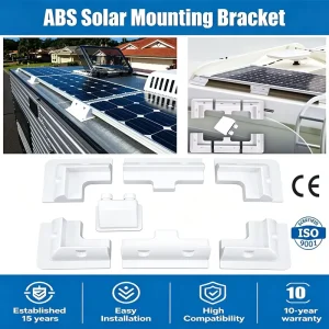 ABS Solar Mounting 4/6 Pcs Corner PV Mounting Brackets Waterproof Adhesive Solar Panel Support System