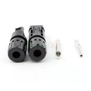 ABS Solar Panel Cable M C 4 Connectors for Solar Power Systems Tin Roofs Applications Natural Silver Black 8-Year Warranty