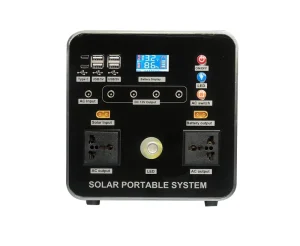AC Adapter, Outdoor Camping Generator, 1000W Solar Portable Power Station with LCD Display