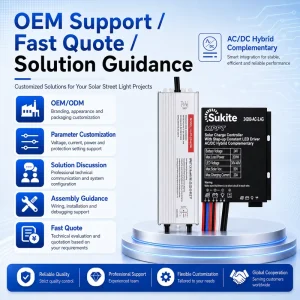 AC/DC with MPPT AC 24200 2.4G 24V 200W 20A Solar Charge Controller for Street Light Solar Energy with Sensor