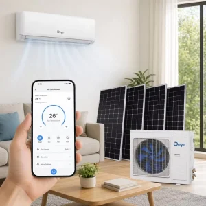 ACDC410A Hybrid Solar Air Conditioner 12000BTU Solar Powered AC