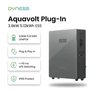AI Smart Home Battery Dyness Aquavolt 5.12kWh 8000 Cycles with 2.5kW AC Input Plug in Solar Storage