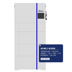 AI-W5.1-3.6/5/6/7.6/8P1-EU-B ESS Solar Energy Storage Battery with All-in-One Design