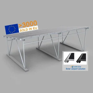 AL6005-T5 Stainless Steel Waterproof Solar Carport PV Mounting Structure
