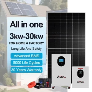 AMIBA 3KW 6KW 8KW 10KW 农业太阳能系统综合解决方案 农场太阳能灌溉和蓄电系统