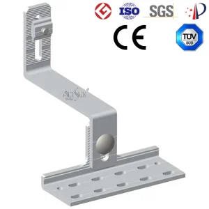 ARTSIGN Aluminum Solar Front Rear Leg Bracket High Load PV Mount Stand Foot Fitting for Large Roof Solar Racking System