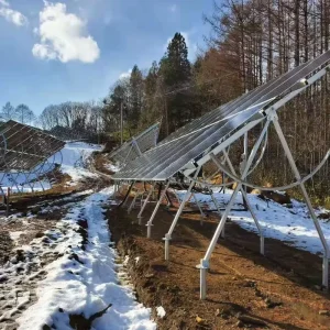 Adjustable-Angle Ground Solar Panel Mounting System
