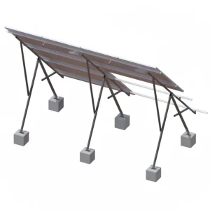 Adjustable Flat Roof Solar Mounting Bracket PV Ground Mount Racking System Solar Panel Support Frame