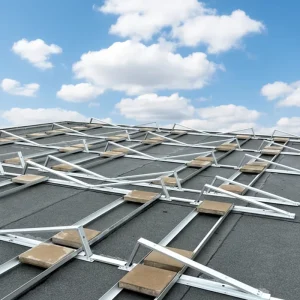 Adjustable Flat Roof Solar PV Bracket System for Mounting Solar Panels