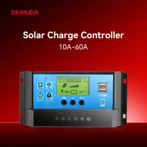 Adjustable Frequency Mini Solar Panel Lead Acid Battery Charging Regulator 12v 24v Auto 10a-60a PWM Solar Charge Controller