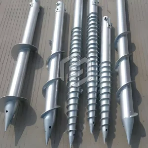 Adjustable Ground Screw Solar Foundation System Helical Metal Screw Piles