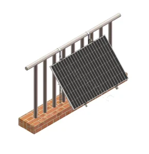 Adjustable High-Efficiency Solar Panel Mounting System for Home and Commercial Balconies