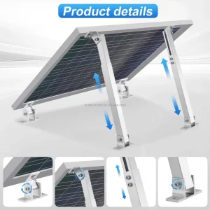 Adjustable PV Bracket Solar Mounting Tilt Front Leg Rear Leg for Flat Roof