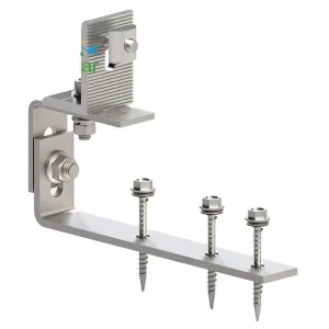 Adjustable Rust-Resistant Solar Panel Roof Hooks for Tile Roof Mounting