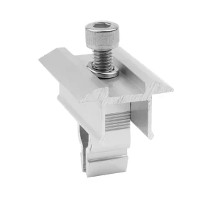 Adjustable Solar Mid Clamps PV Mounting Accessories Panel Clamp Solar Racking Systems in Silver