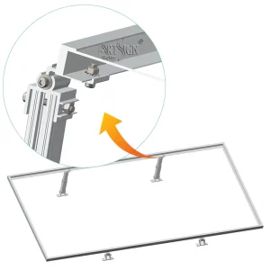 Adjustable Solar Mounting Bracket Direct Lock Rail-Free Aluminum Structure OEM ODM Factory for Flat Roof